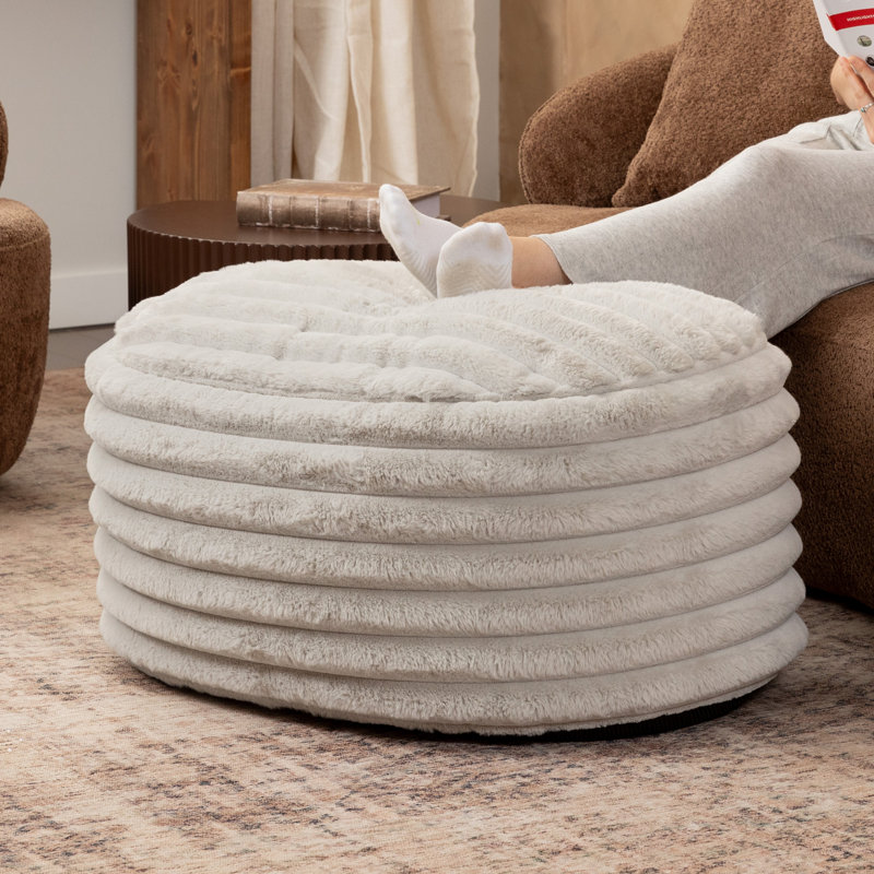 Repose-pieds Mercer41 Paran, Grey, H 16 po x l 22 po x L 22 po
