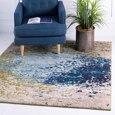 Rizer Washable Abstract Indoor Rug