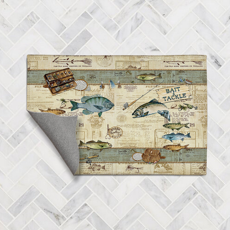 Tapis en chenille Catch Of The Day, Rectangle 2 pi x 3 pi
