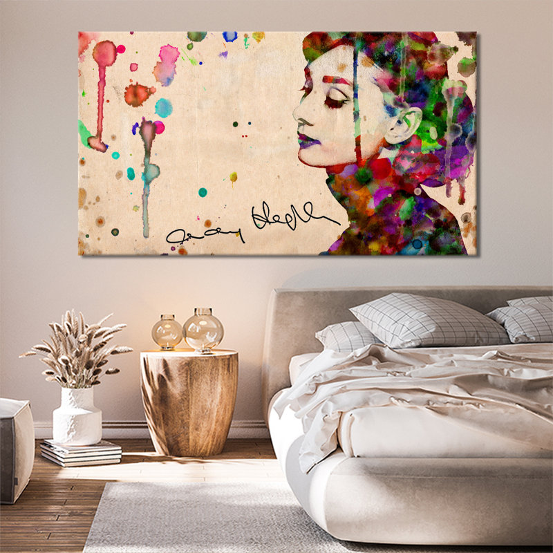 Audrey Hepburn - Wrapped Canvas Art Prints, 76cm H x 127cm W x 3.2cm D