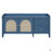 Shoe Storage Bench With Storage And Cushion, 2 Drawers And 2 Rattan Door-68885437