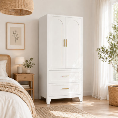 Organisateur de garde-robe en métal minimaliste anti-basculement avec tiroir inférieur pour vestibule et maison d'amis