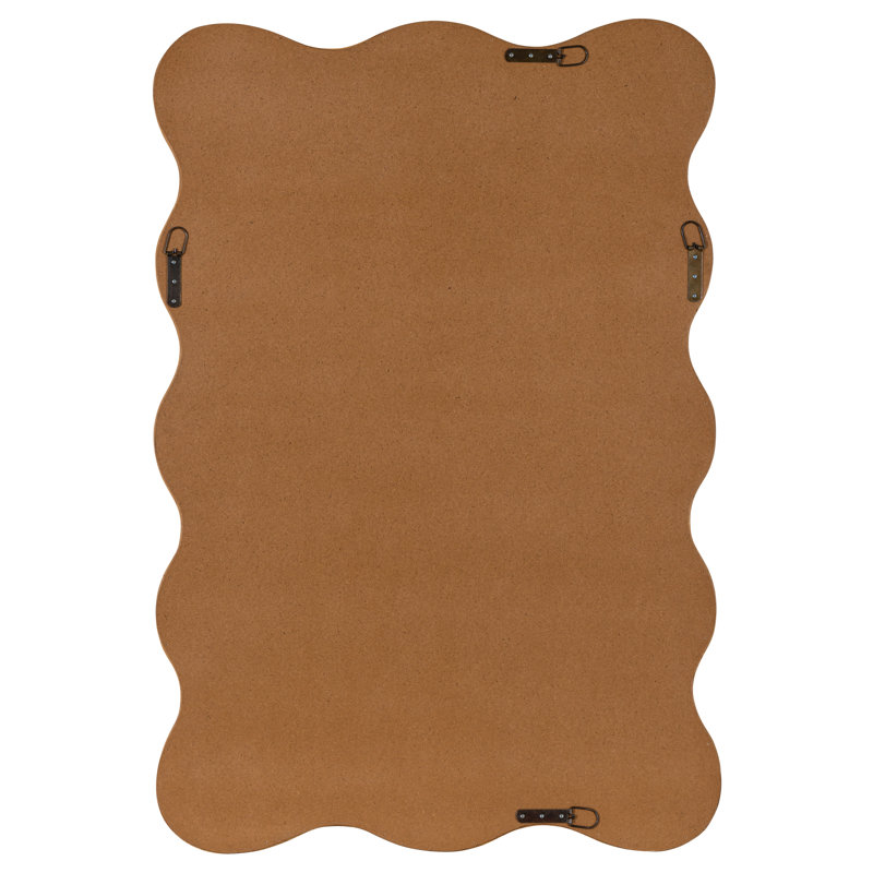 Reagan Natural Wall Mirror, Oak Wood