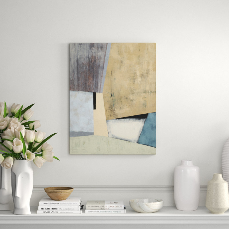 Spring Divide I Print by Barclay Butera, 47" H x 36" W x 1.5" D, Hand Embellishment Texture
