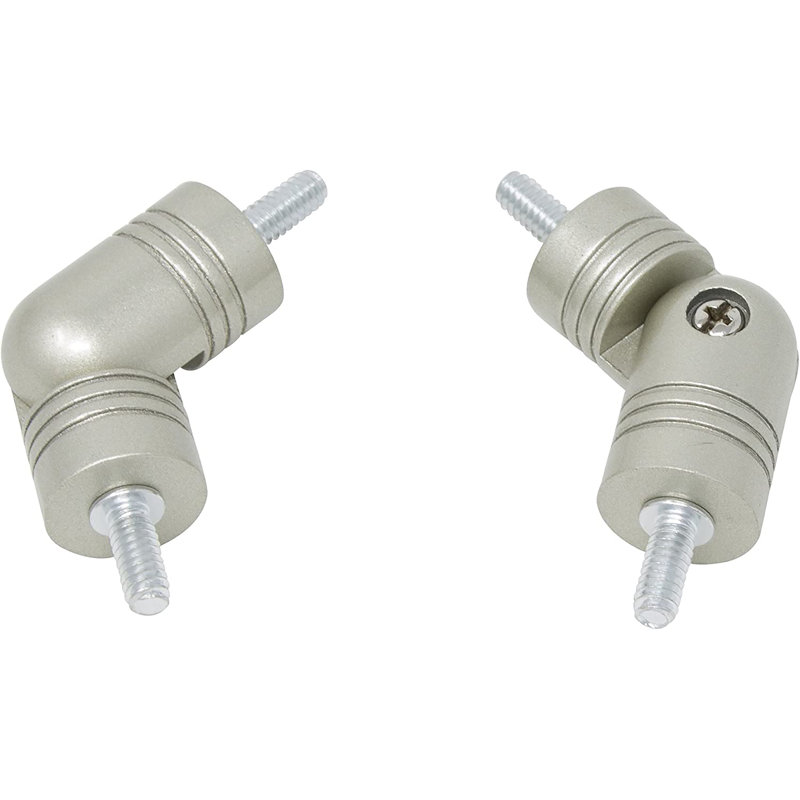 Meriville Hinged Elbow Connector, 2 pcs, 1", Pewter