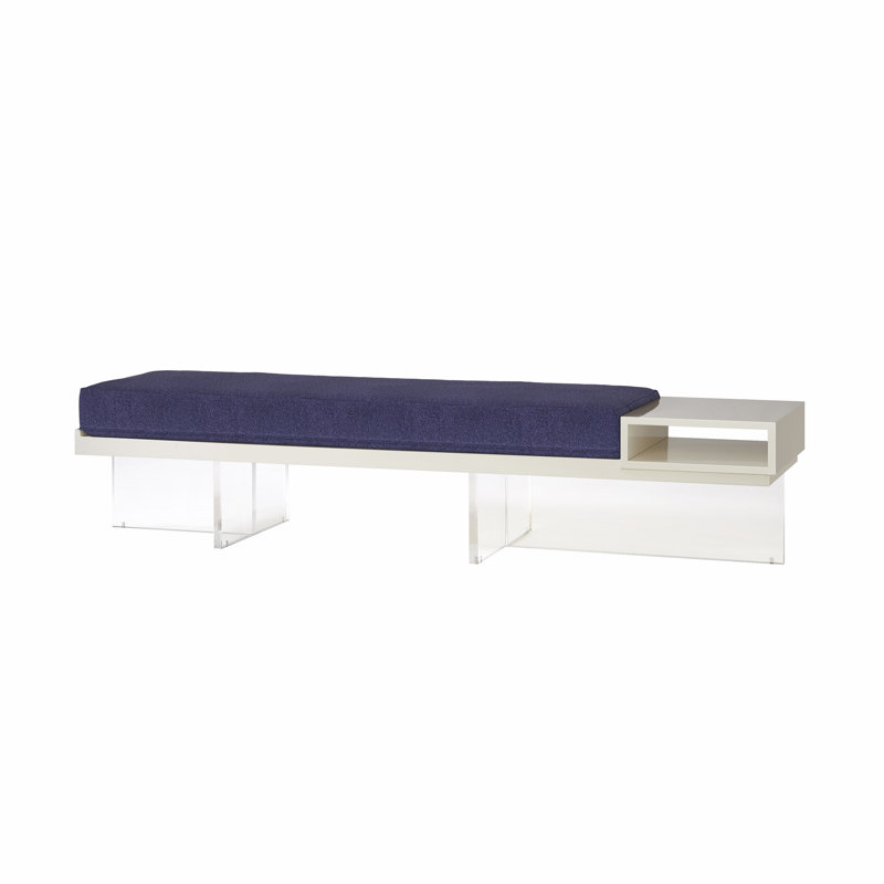Margot Upholstered Storage Bench, Dutton Indigo (Performance fabric) 1352-54