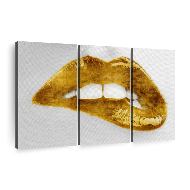 "Luscious Gold" sur toile, H 36 po x l 57 po x P 1,25 po