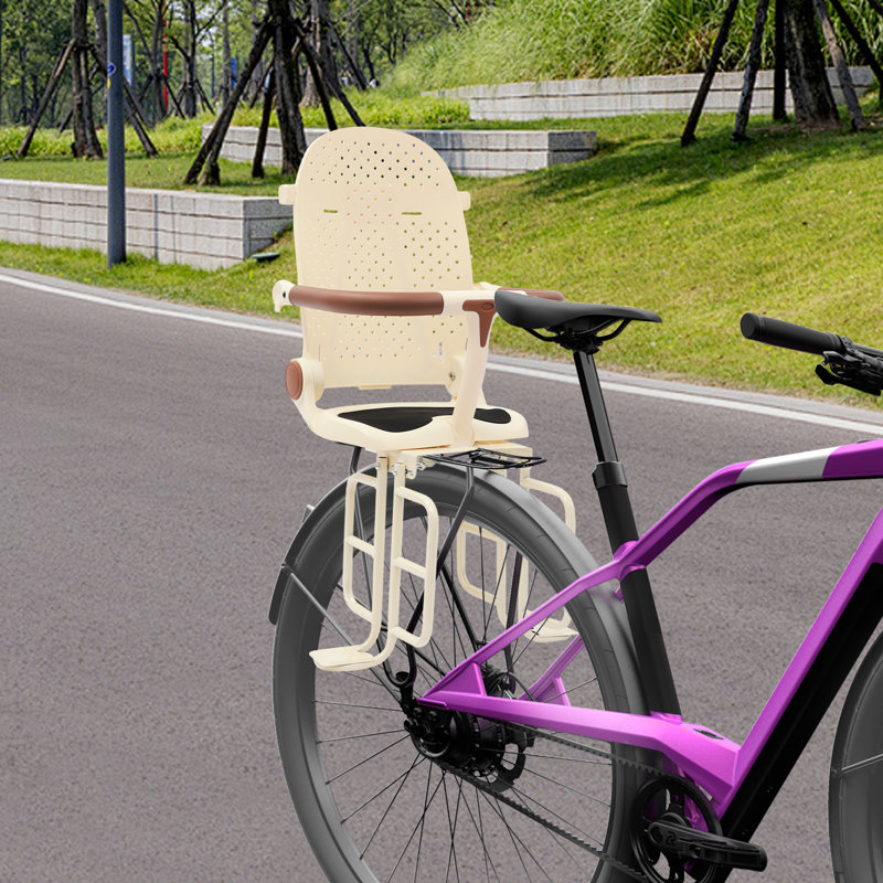 Siège arrière de vélo pour enfant, Beige