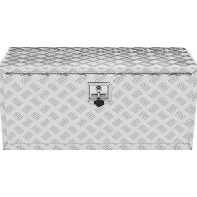 Boîte de camion 36 po 17 po 18 po, aluminium robuste, imperméable, avec serrure et clés, loquet à poignée en T, pour les besoins de rangement des véhicules Boîte à outils en aluminium, camions, remorques, rangez vos outils en toute sécurité
