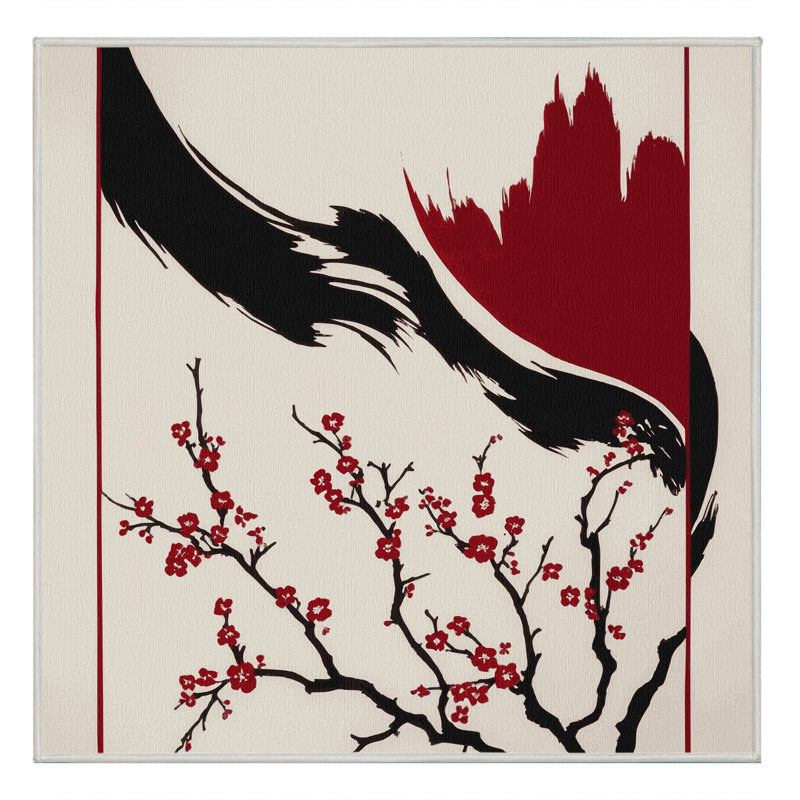 Blossom Ripples Rug, Square 7'