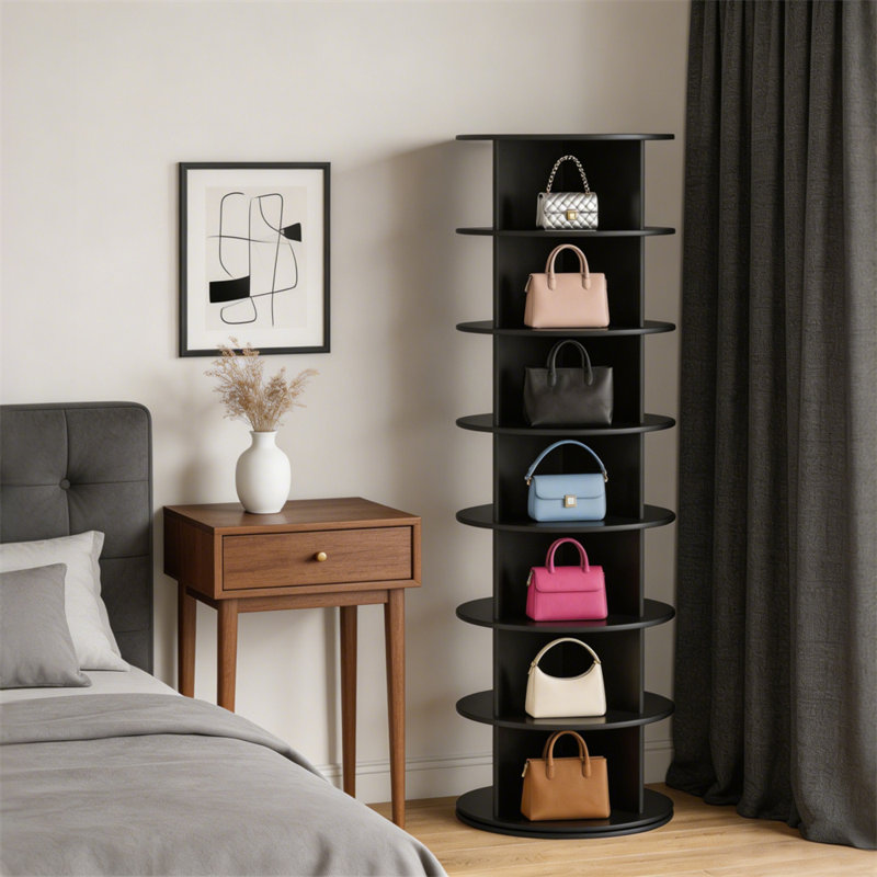7 Tier Rotatable Shoe Storage Rack