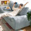 Causeuse-coussin en chenille bleue-1169933405-1169933404