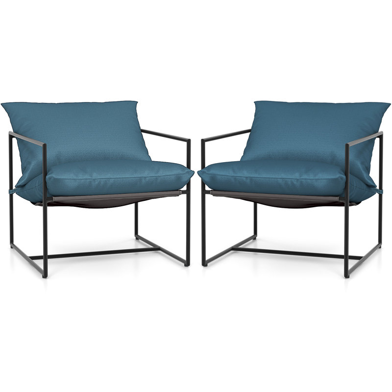 71cm Wide Straight Metal Patio Sofa
