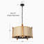 Lustre tambour 5 lumières en tissu
