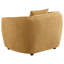Chaise d'appoint rembourrée Wilta jaune moutarde-1668557186