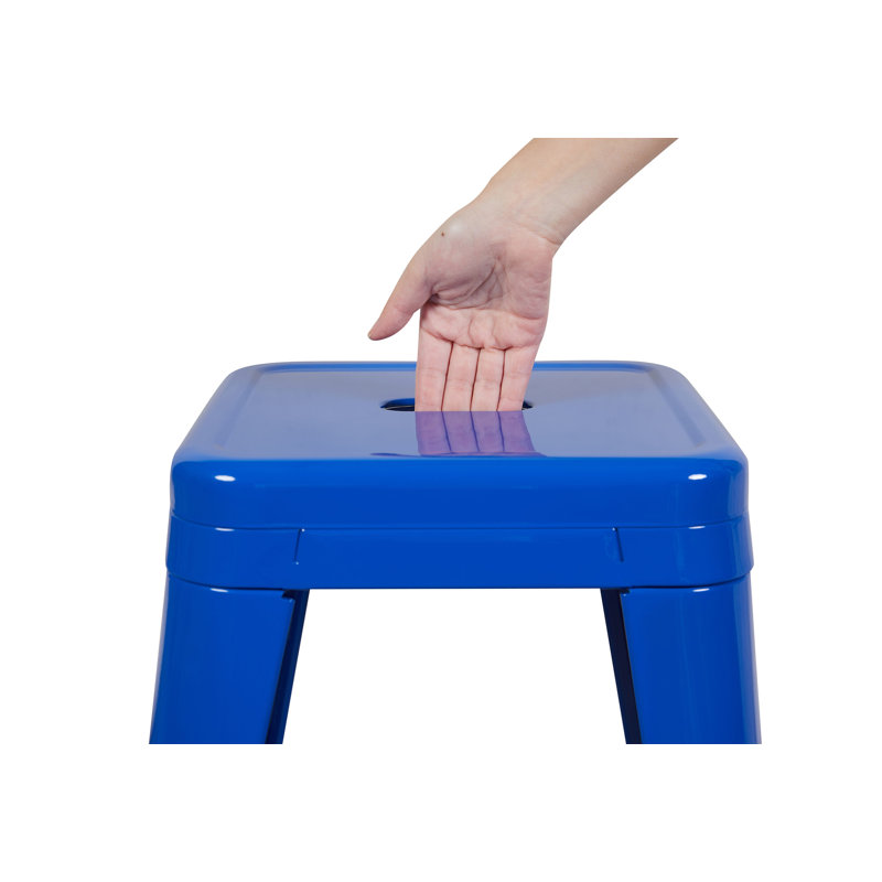 Tabouret à hauteur de comptoir 24 po, Bleu, Tabouret de comptoir (siège d’une hauteur de 24