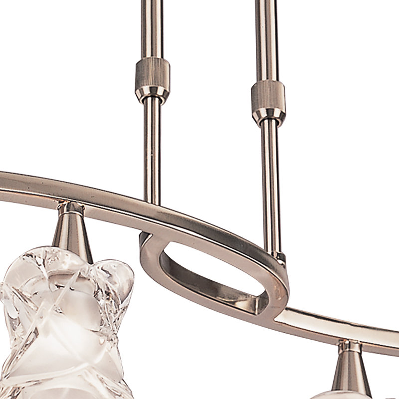 Norfolk 4 - Light Kitchen Island Pendant, Satin Nickel