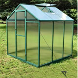 Walk In Greenhouse With Drainage System & Galvanized Base For Backyard
