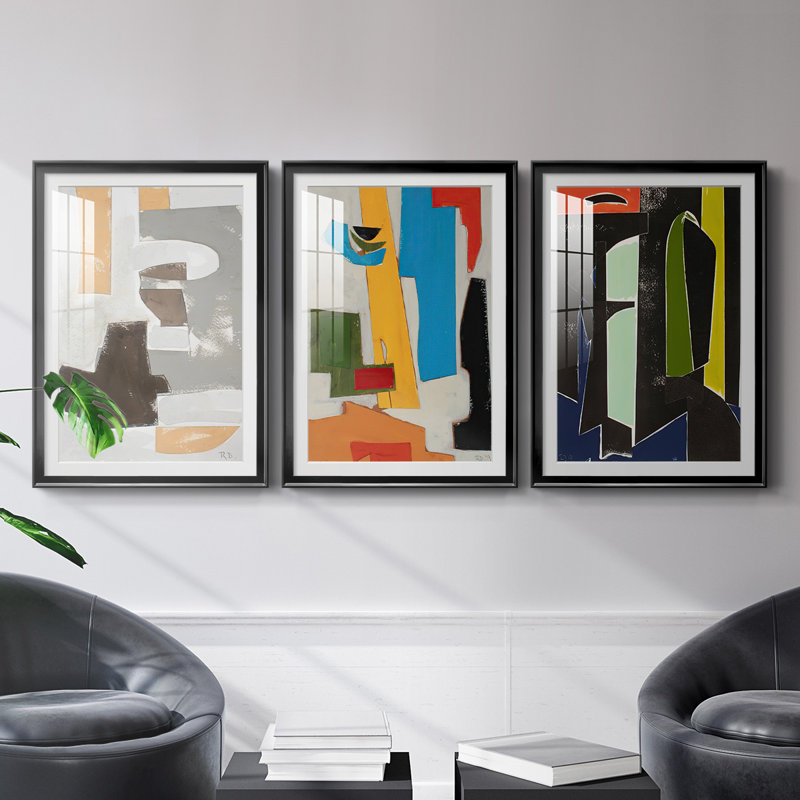 «Andalusian Forms III», reproduction encadrée de qualité supérieure - prête à être accrochée, Cadre noir