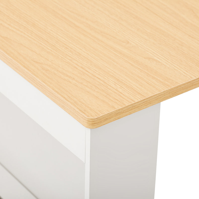 Armoire de rangement avec table de salle à manger extensible, îlot de cuisine roulant, pour une utilisation polyvalente