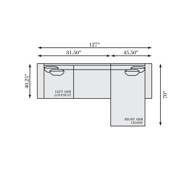 Bernhardt Nest 2-Piece Leather Sectional, Right Hand Facing
