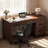 53.5" Executive Desk with Power Outlet, Home Office Desk with Drawers, Wooden Work Desk with File Cabinet, Computer Desk for Work, Study, Writing-1794222518