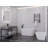 Chand Series 59 in. x 30 in. Flat Bottom Acrylic Freestanding Soaking Bathtub with Center Drain in Glossy White