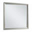 Zeno argenté 37,37 po X P 37,37 po Miroir carré H