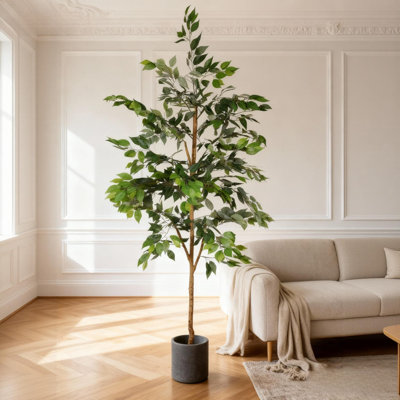 72'' Artificial Ficus Tree In Pot