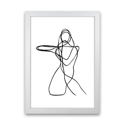 Tangled Lines Female4 1 Piece Wall Art