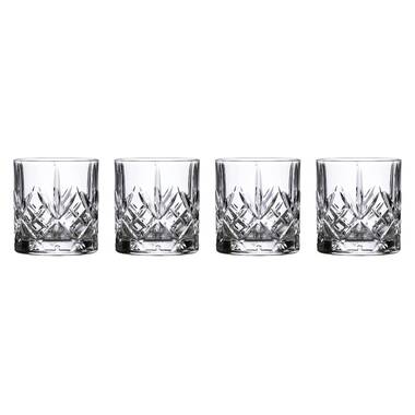 Double Old Fashioned Glasses Waterford Markham Scotch Whiskey Crystal Set  of 4 - Helia Beer Co
