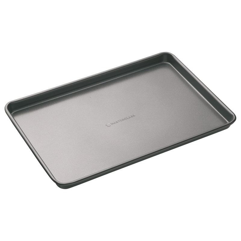 MasterClass Set of Two Non-Stick Baking Trays 39x27x2cm and 35x25x2cm