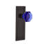 Mission Plate with Waldorf Cobalt Door Knob-65783875-65783932