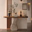 Modern simple solid wood porch table-203296936