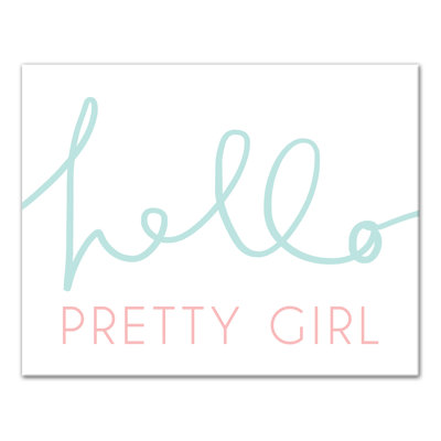 «Beebe Hello Pretty Girl», art sur toile