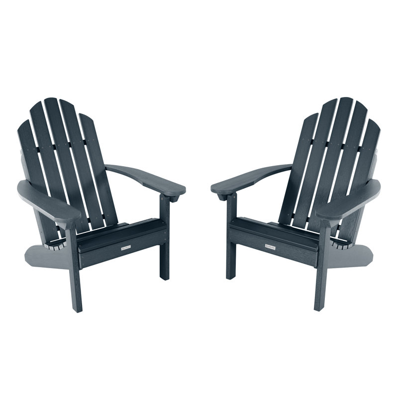 Rialto Outdoor Adirondack Set, Federal Blue