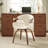 Afra 21.26'' W Swivel Polyester Upholstered Home Office Task Desk Chair-1921600074