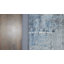 Tapis bleu en viscose noué à la main de conception unique 8 pi x 10 pi New Age-601700916