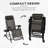 Outdoor Rocking Chairs, Foldable Reclining Anti Gravity Lounge Rocker W/ Pillow, Cup & Phone Holder-1997528913