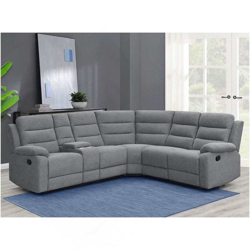 Canapé modulaire 3 pièces Aaron Smoke