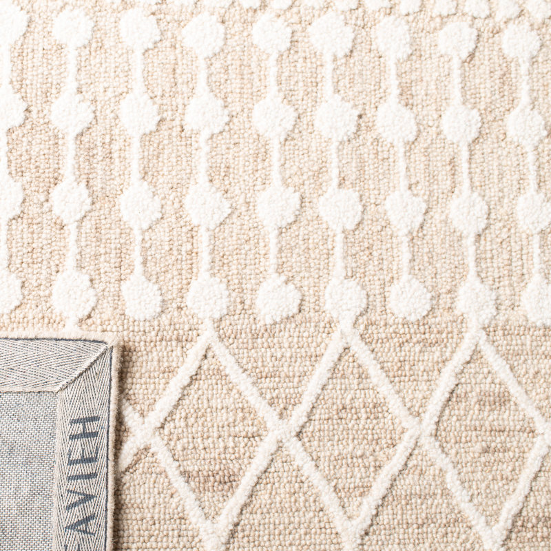 Avah Hand Tufted Wool Southwestern Rug, Rectangle 6' x 9'