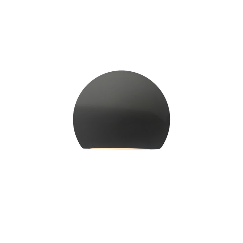 Azem Ceramic LED Wall Sconce, Gloss Gray