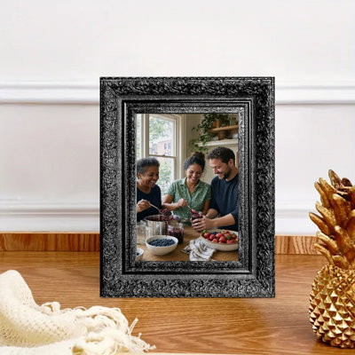 5" x 7" Black 3 PCS Clean Line Picture Frame for Birthday Gifts