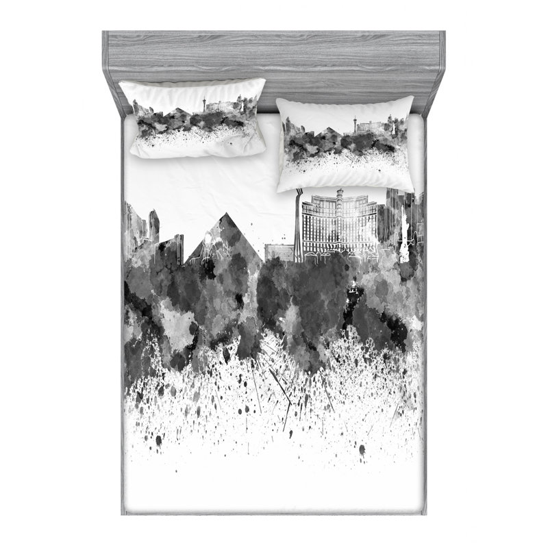 Ensemble de draps las vegas, Ensemble de draps pour lit double avec un drap-hou