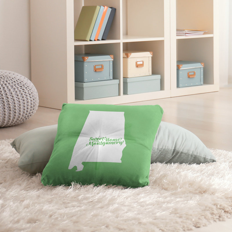 Housse de coussin et insert, H 30 po x l 30 po, Vert, Montgomery
