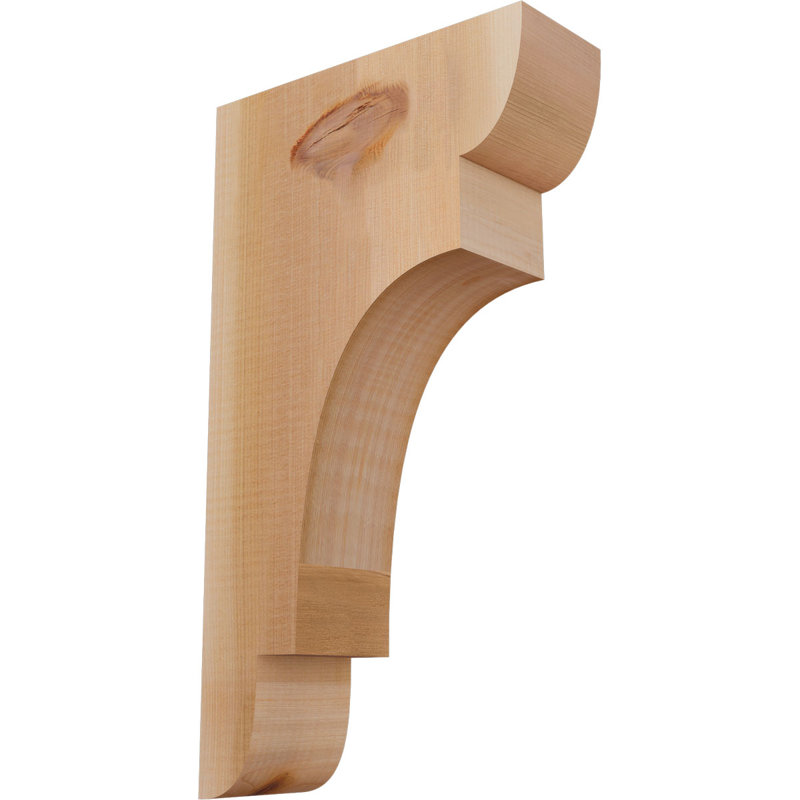 New Brighton Corbel, H 18 po x l 3,5 po x P 10 po, Cèdre rouge, Lisse