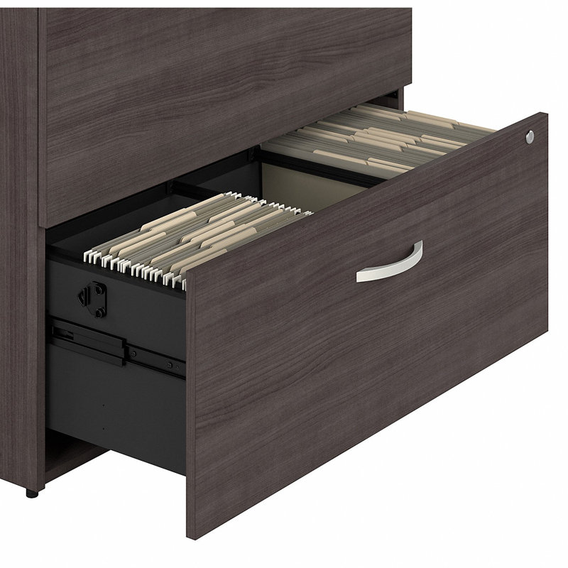 Kasyn 36''W 2 -Drawer Lateral Filing Cabinet, Storm Gray