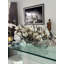 Stylish Glass Planter With White Magnolias