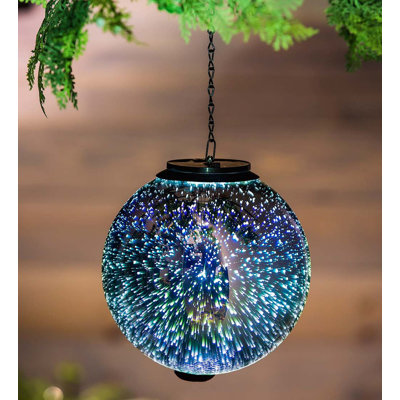 18'' Solar Powered Outdoor Hanging Light