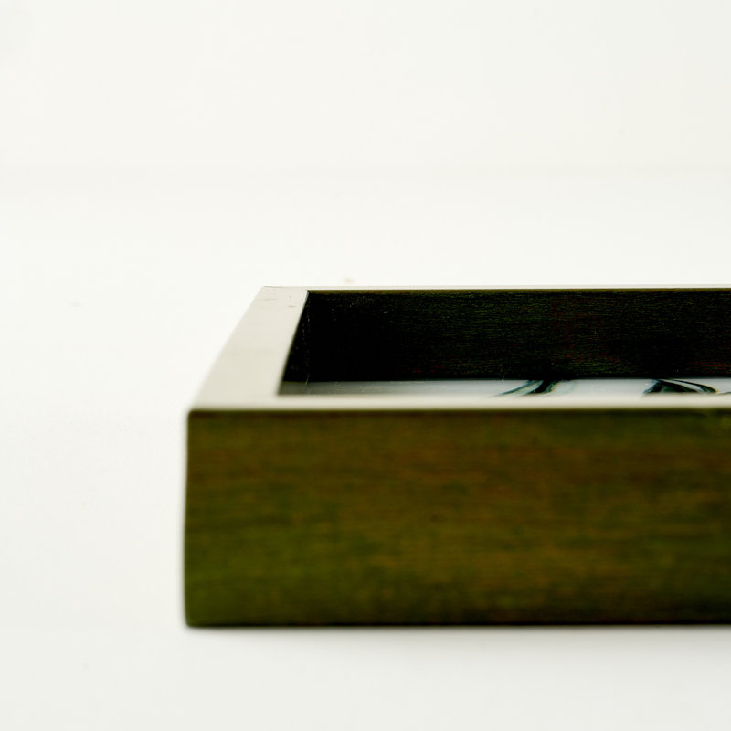 Plateau décoratif en bois olive